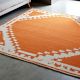 Handknotted Wool Area Terracotta Rug